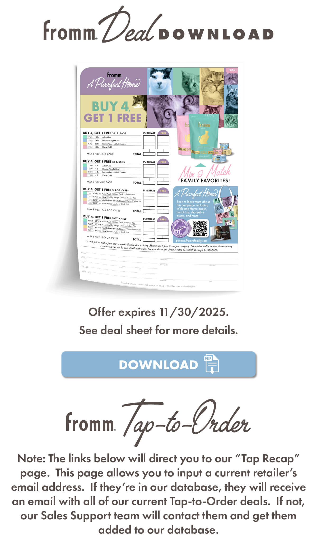 Fromm Deal Download: Mix & Match family favorites! See deal sheet for more details.