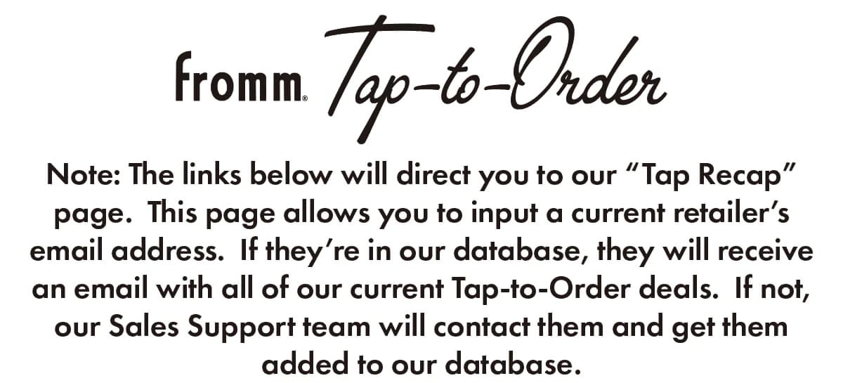Fromm Tap-to-Order