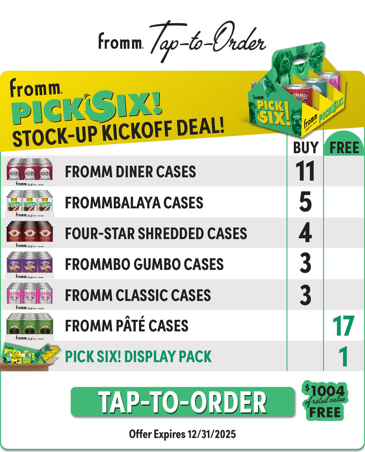 Fromm tap To Order: $1004 of retail value FREE!