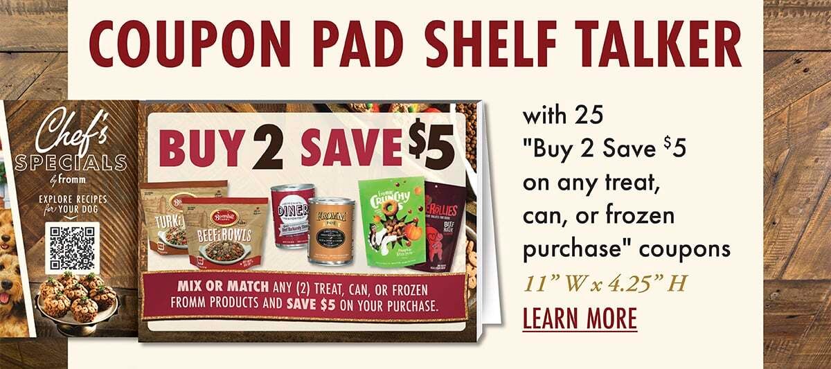 Coupon Pad Shelf Talker - Learn More!