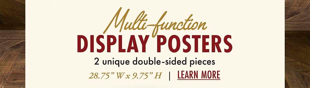 Multi-Function Display Posters - Learn More!