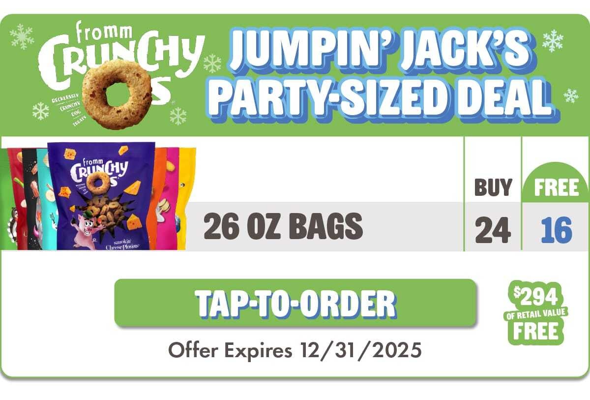 Tap to Order 26oz Crunchy Os treats for dogs