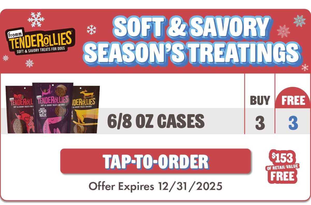 Tap To order 8oz Tenderollies treats for dogs